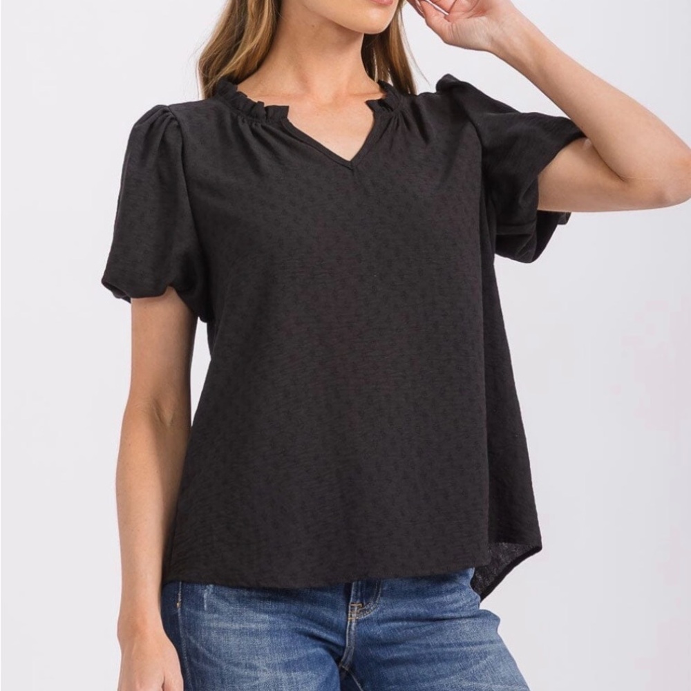 Elegant Black Women's Top